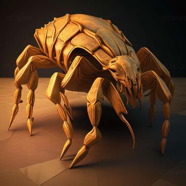 3D model Ixodes nuttallianus (STL)